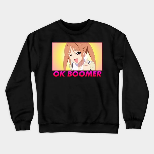 OK BOOMER Crewneck Sweatshirt by Dimedrolisimys